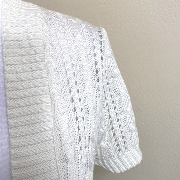 Cream knit sweater shrug - Picture 4 of 6